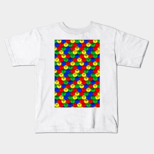 trippy building blocks Kids T-Shirt